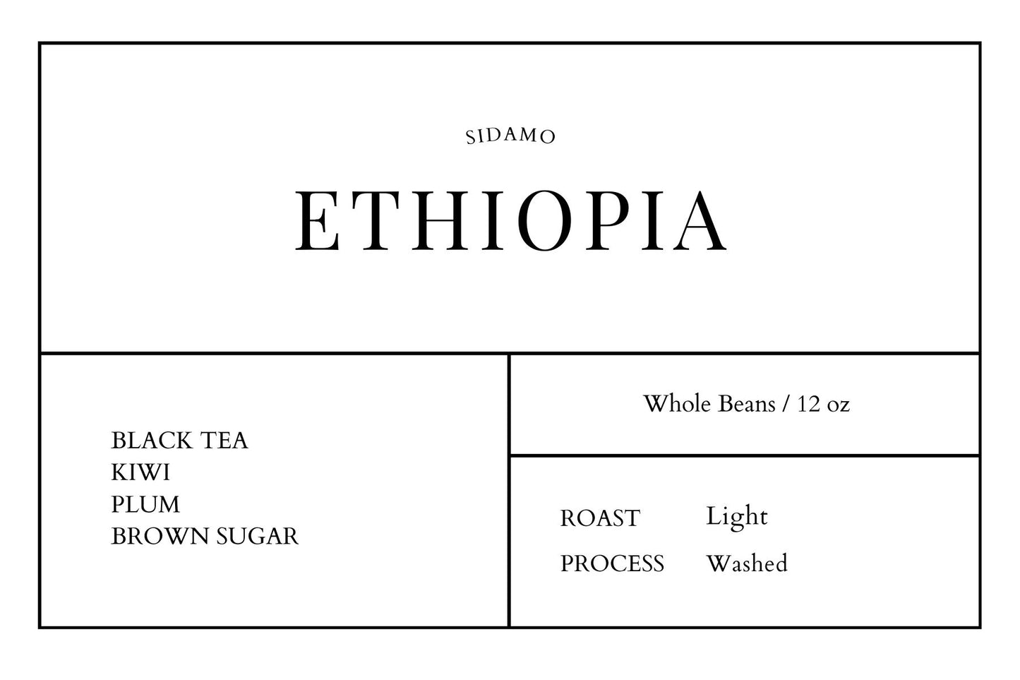 Ethiopia Sidamo